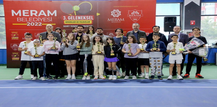 Meram’da tenis turnuvası büyük heyecana sahne oldu