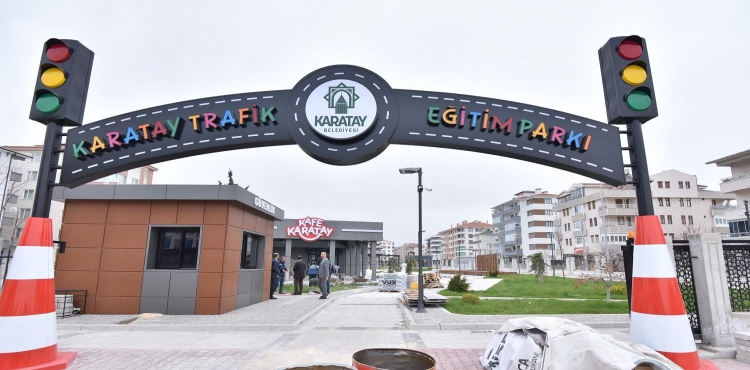  Karatay Trafik Eğitim Parkı açılış için artık gün sayıyor
