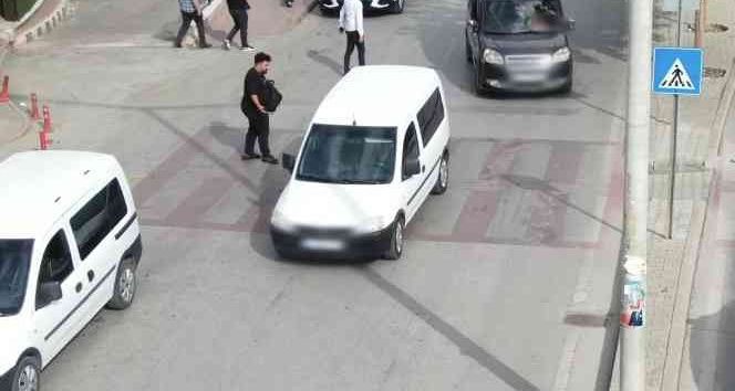 Konya'da trafik hem karadan hem havadan denetleniyor