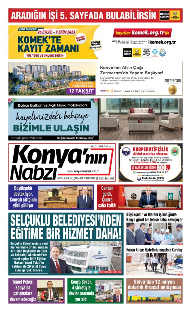 Konya'nın Nabzı Gazetesi -291