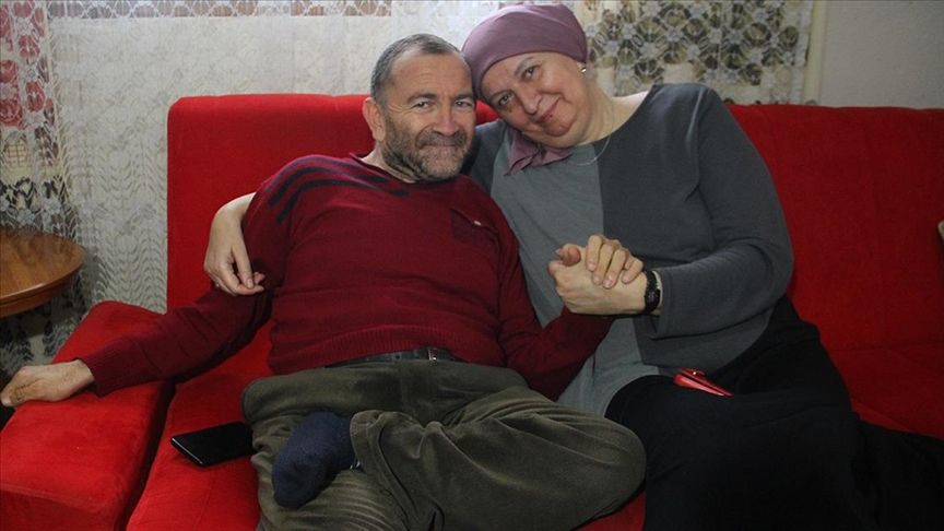 Engelli Osman Buz ile Rus uyruklu eşi 14 aydır bütün zorlukları birlikte aşıyor