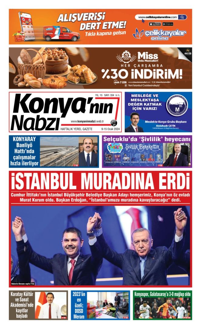 Konya'nın Nabzı Gazetesi -334