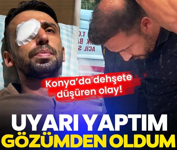 Konya'da balkonda alkol alıp, gürültü yapan kişi şikayet etmişti!  Bekçiler uyardı beni kör etti