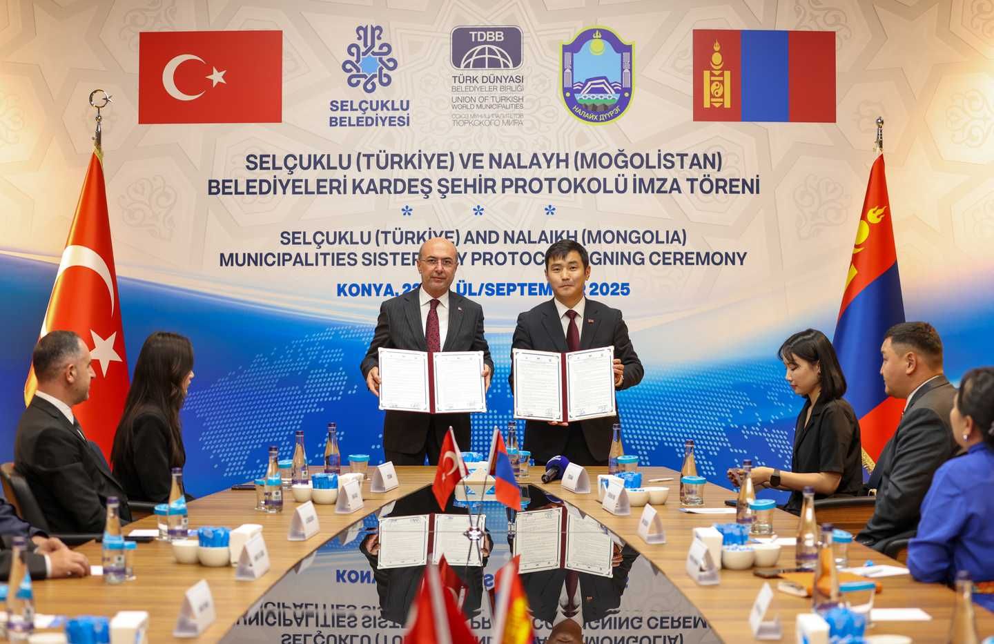 Selçuklu Belediyesi ile Moğolistan’ın Nalaikh Belediyesi Arasında Kardeş Belediye Protokolü İmzalandı