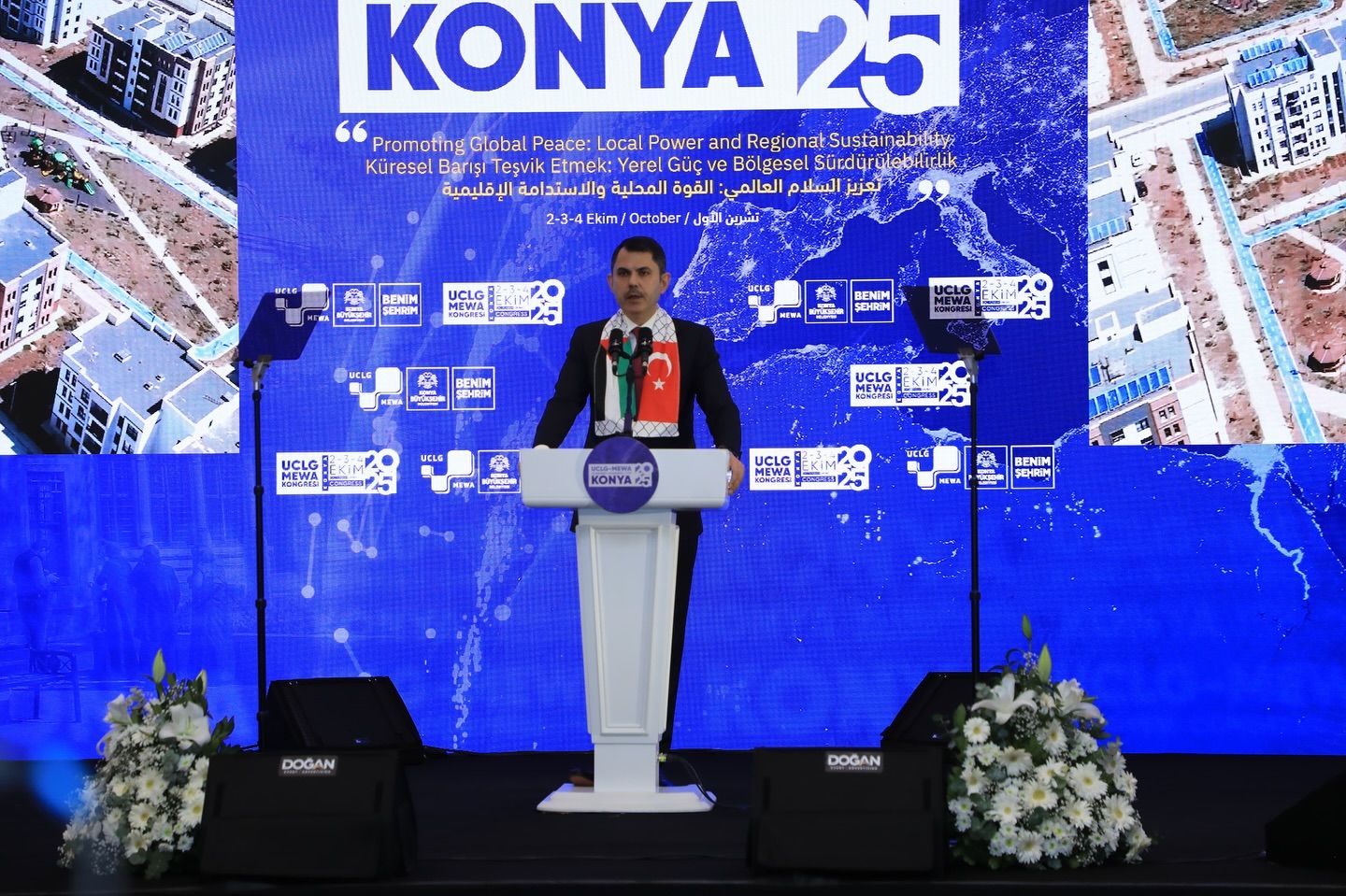 Murat Kurum Konya'da konuştu: İnsanlığın ortak vicdanına yapılan barbar saldırıyı lanetliyorum