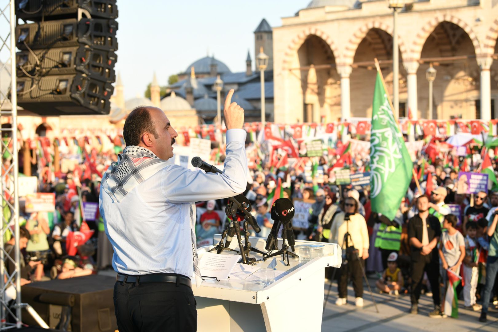 Başkan Altay Gazze'deki Soykırımın Yıl Dönümünde Tüm Konyalıları Yürüyüşe Davet Etti 
