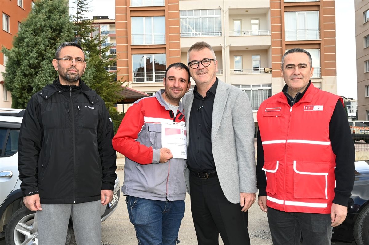 Seydişehir'de belediye çalışanından Gazze'ye destek