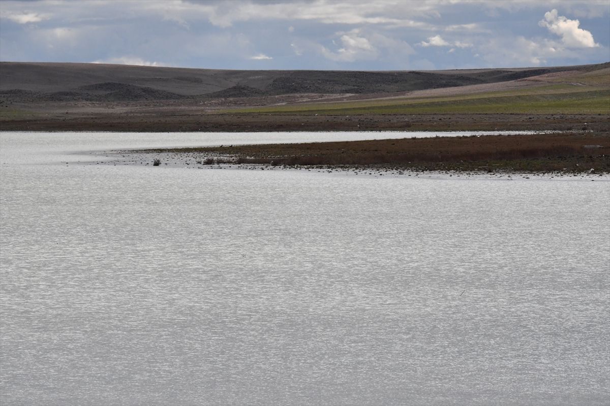 Konya'daki Küçük Göl 4 yıl aradan sonra su tutmaya başladı