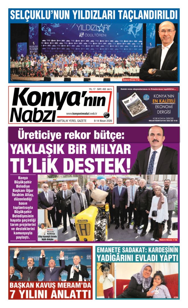 Konya'nın Nabzı Gazetesi -450