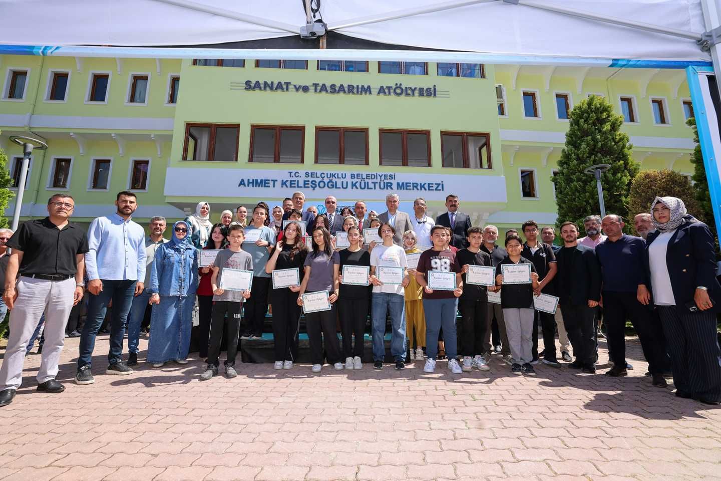 Selçuklu Sanat Ve Tasarım Atölyesi'nde Yıl Sonu Sergisi İle Dönem Tamamlandı