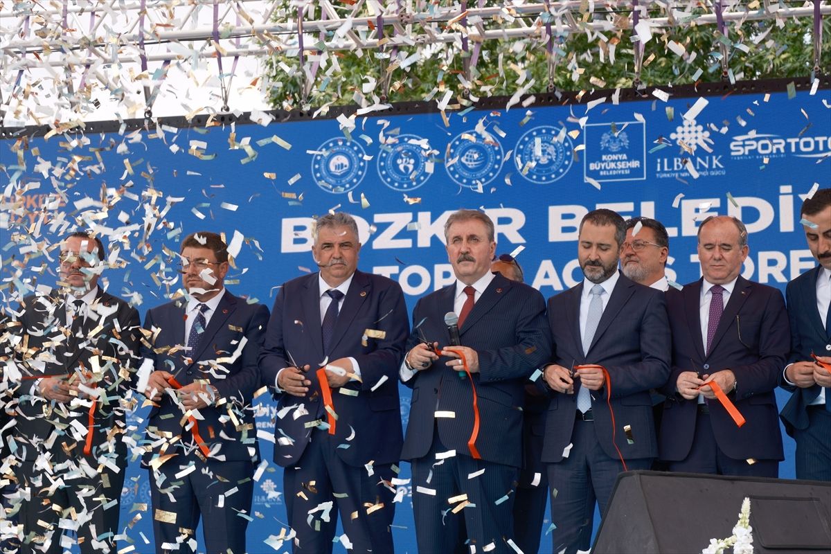 BBP Genel Başkanı Mustafa Destici, Konya'nın Bozkır ilçesinde toplu açılış törenine katıldı