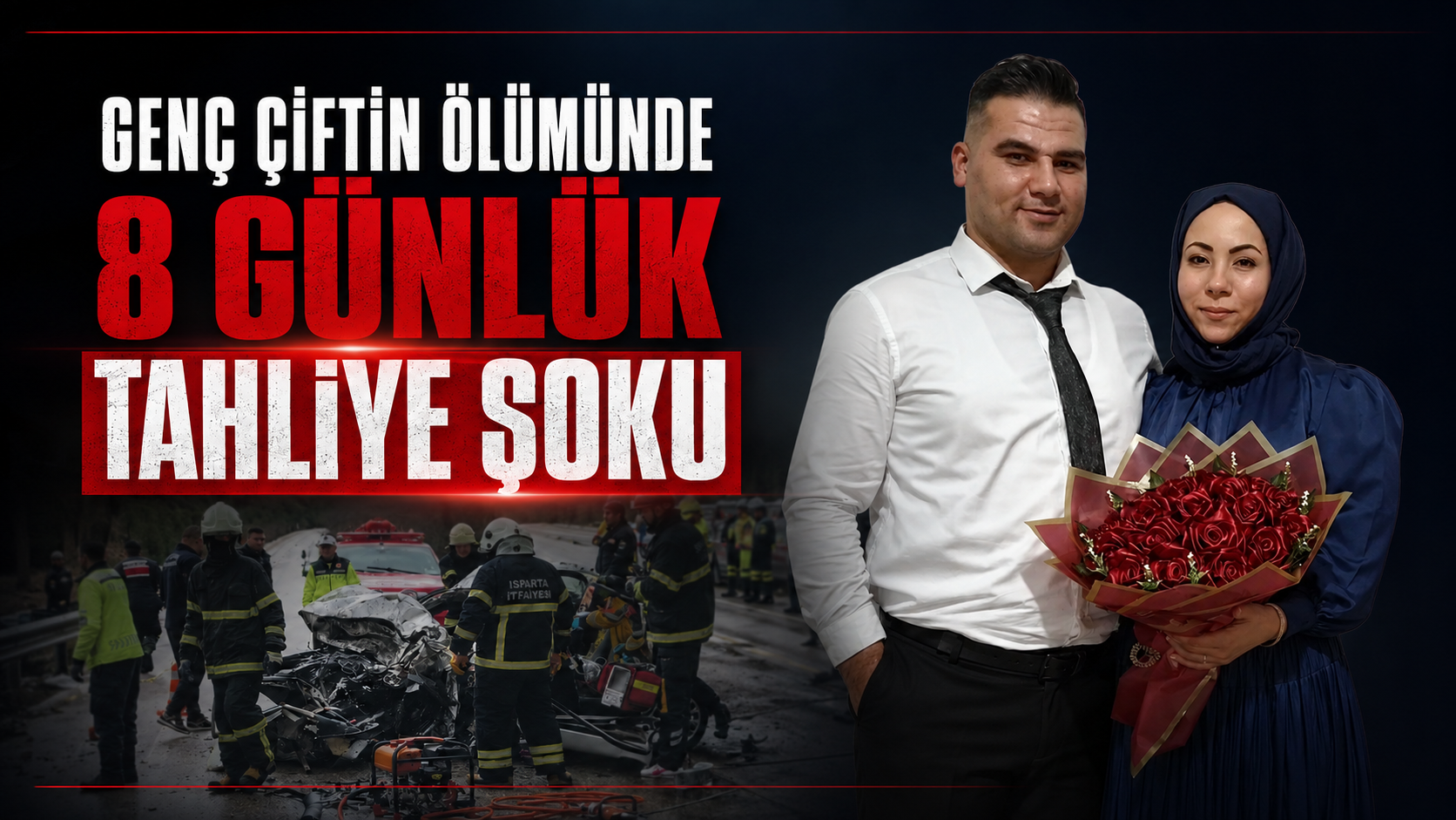 Genç çiftin ölümünde 8 günlük tahliye şoku