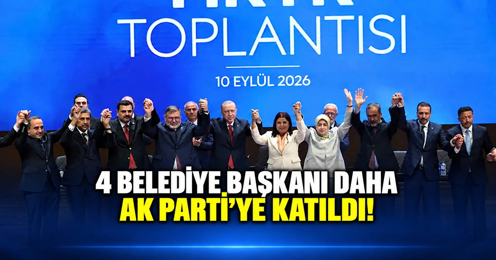 4 belediye başkanı daha AK Parti'ye katıldı!