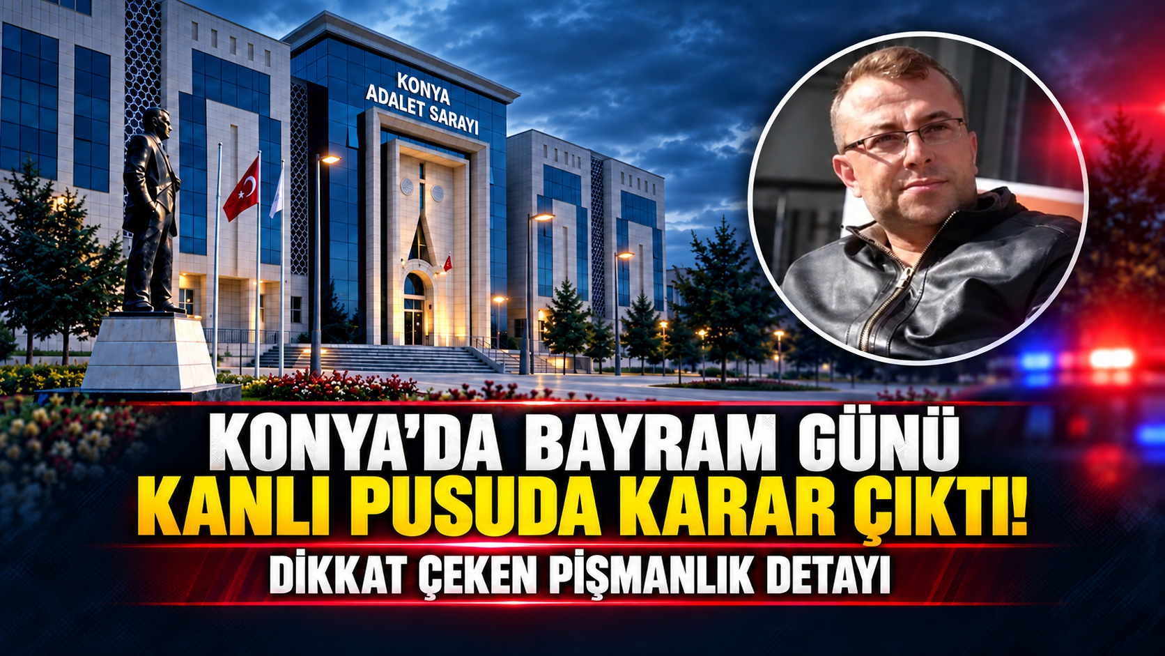 Konya’da bayram günü kanlı pusuda kararı çıktı! Dikkat çeken pişmanlık detayı