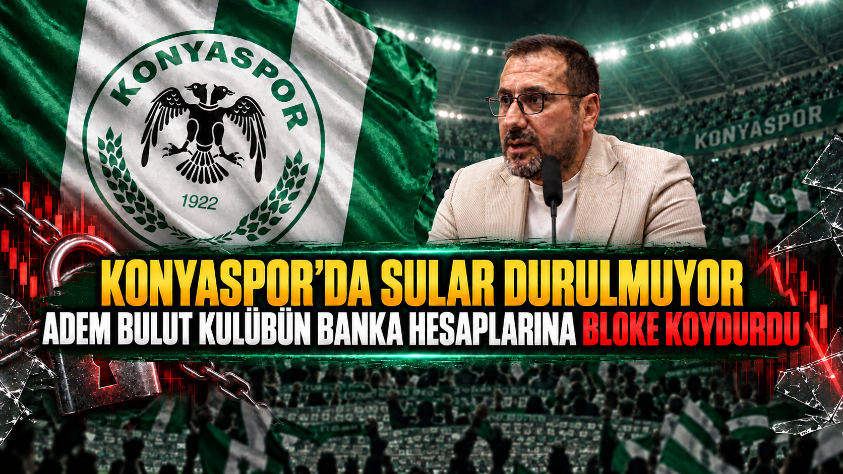 Konyaspor’da sular durulmuyor: Eski yönetici Adem Bulut kulübün banka hesaplarına bloke koydurdu