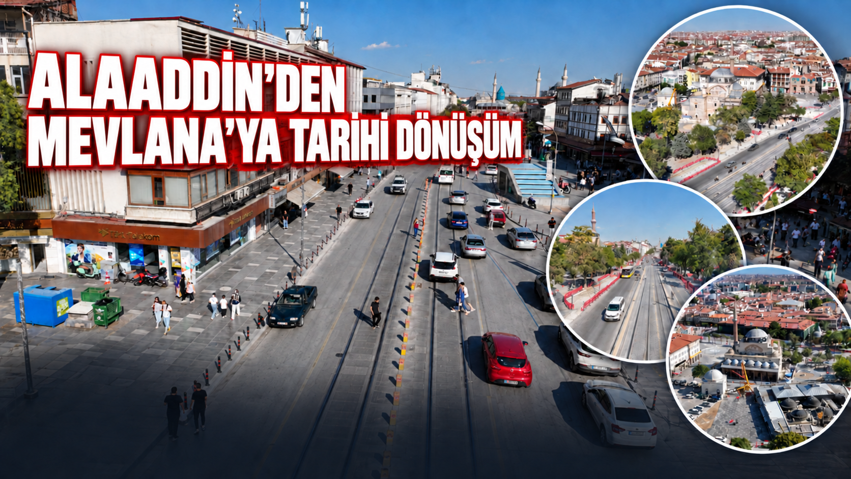 Başkan Altay: “Konya’nın kalbi olan Mevlana Caddesi’ni daha da güzelleştiriyoruz”