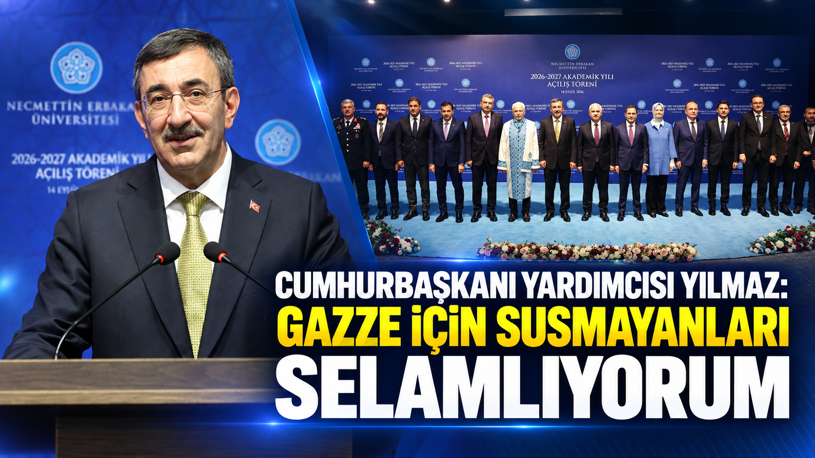 Cumhurbaşkanı Yardımcısı Yılmaz: Gazze İçin Susmayanları Selamlıyorum