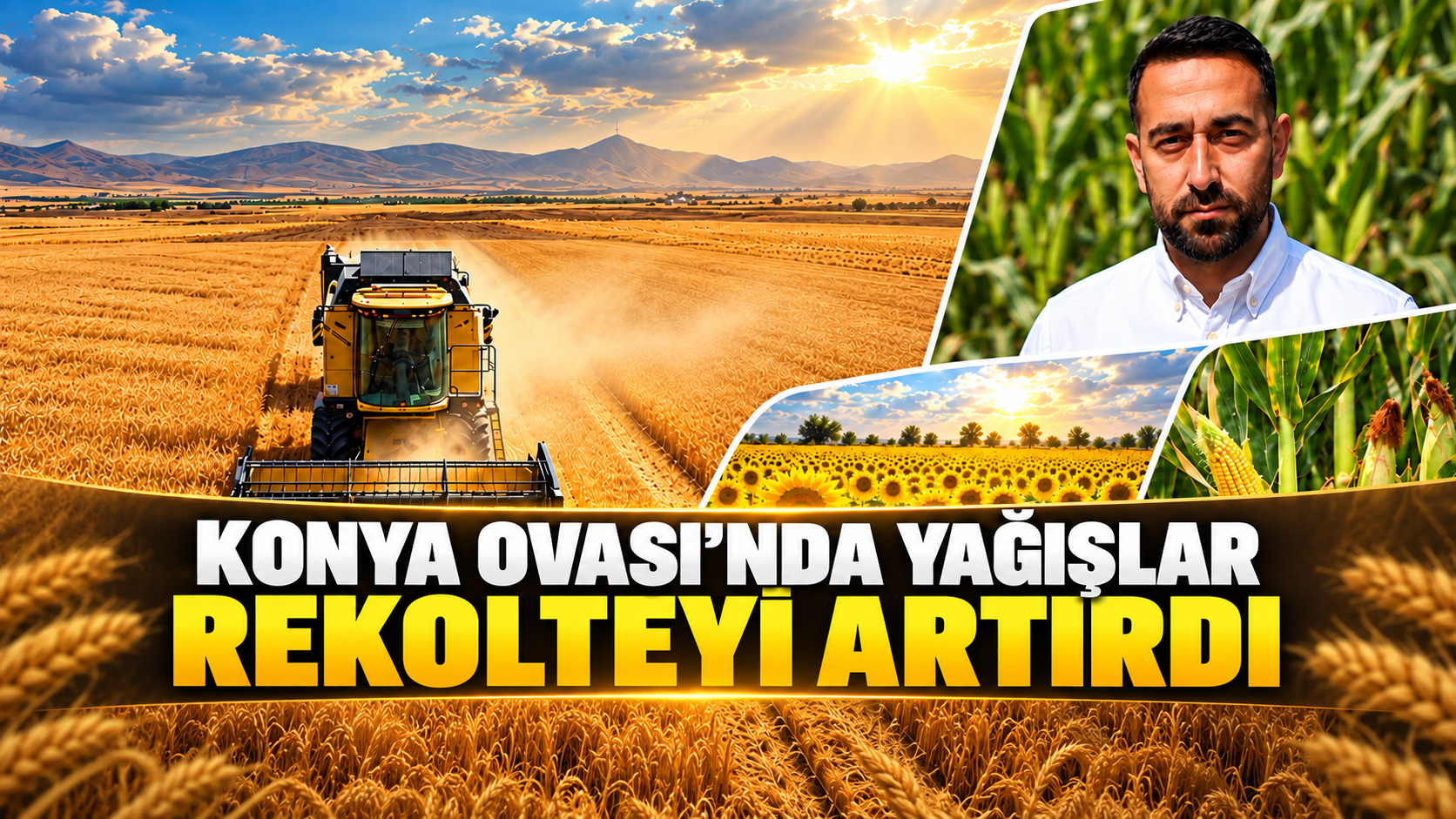 Konya Ovası’nda yağışlar rekolteyi artırdı