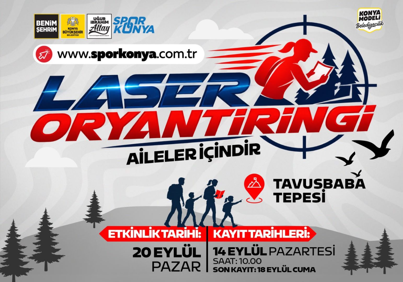 Konya’da sporsever aileler Tavusbaba Tepesi’nde yarışacak