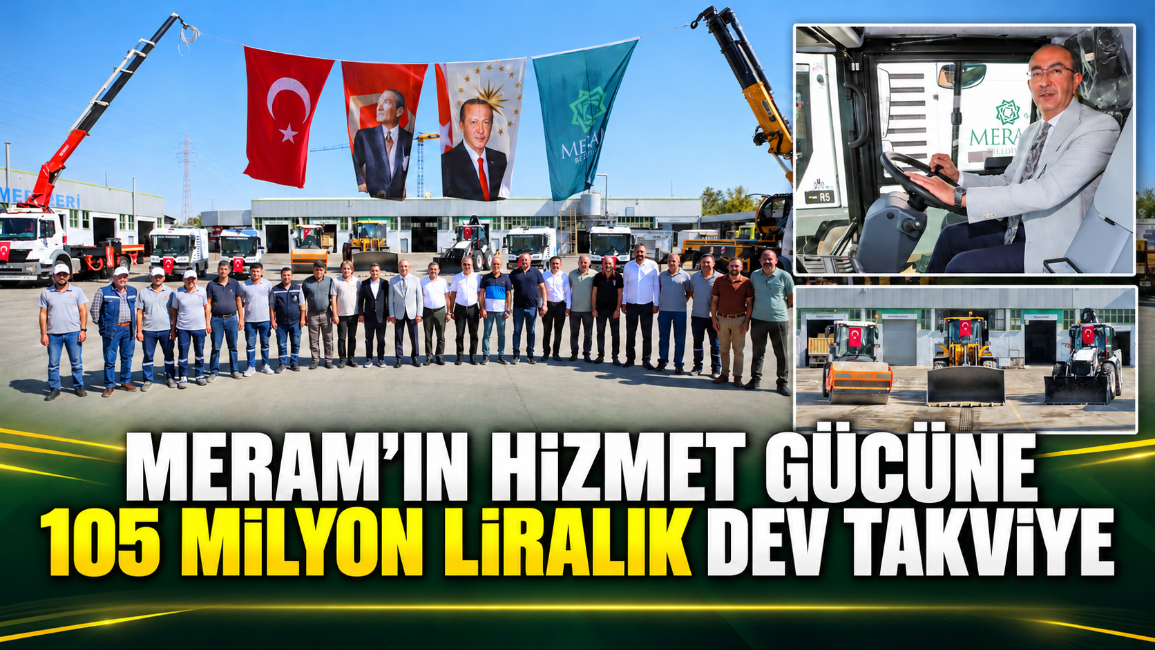 Meram’ın hizmet gücüne 105 milyon liralık dev takviye