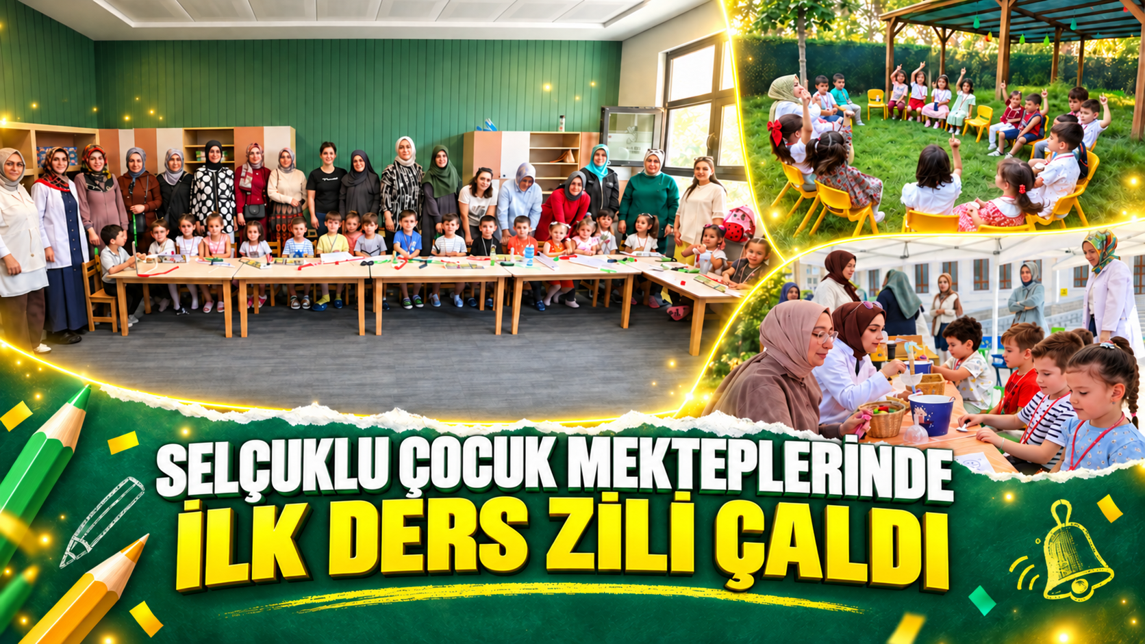 Selçuklu Çocuk Mektepleri’nde Yeni Eğitim Dönemi Başladı