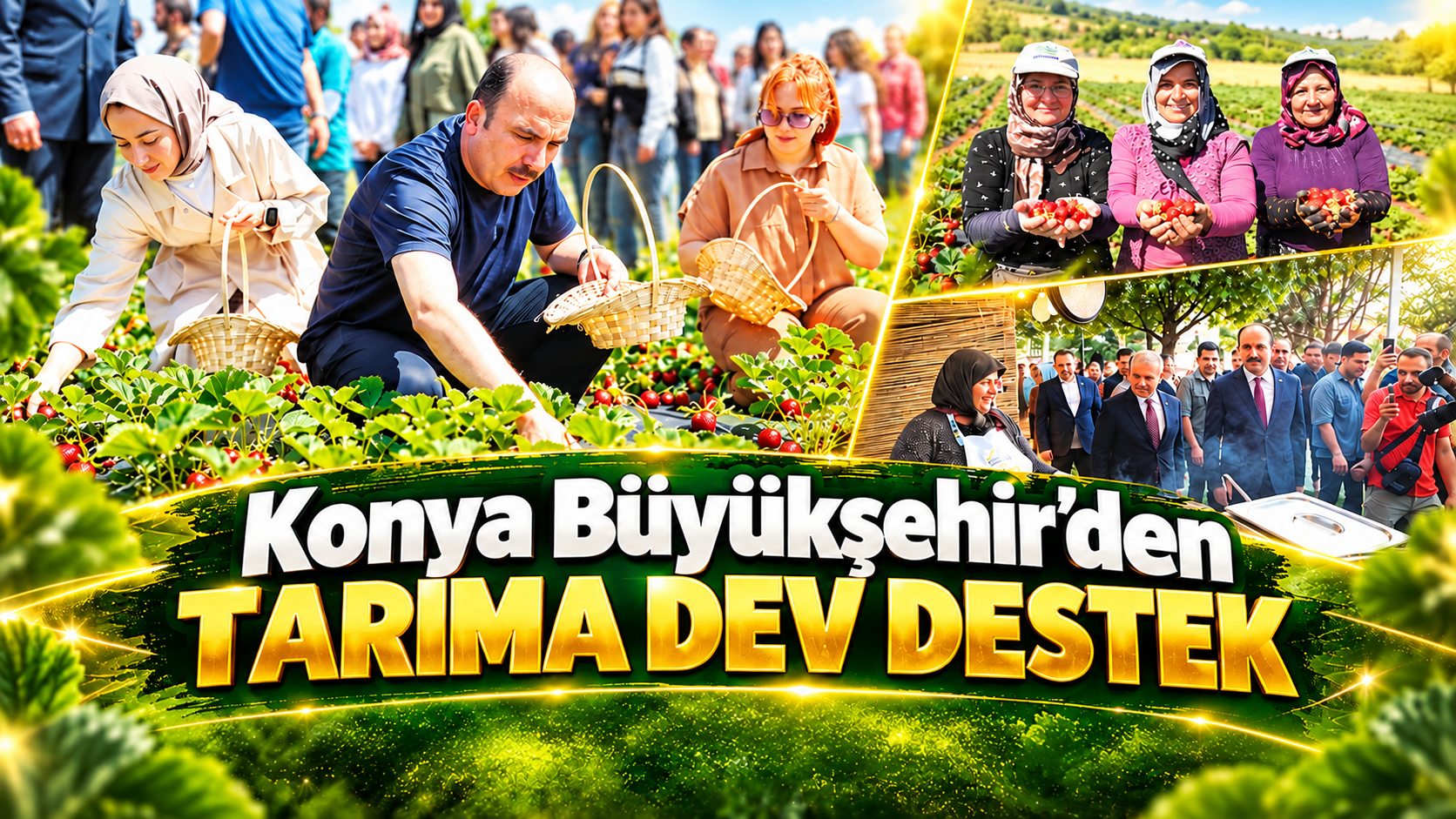 Konya Büyükşehir’den tarıma dev destek