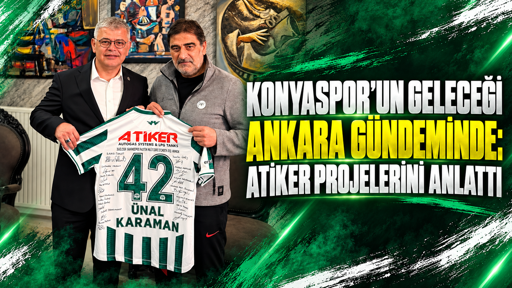 Atiker ve Karaman bir araya geldi: Konyaspor’un geleceği masaya yatırıldı