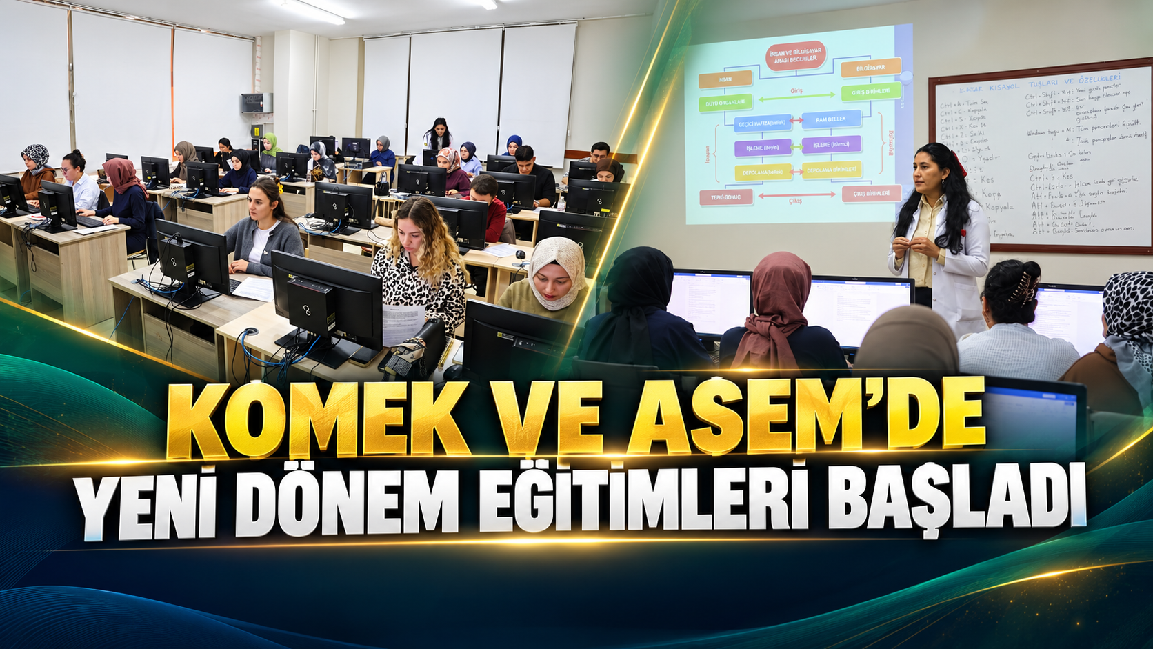KOMEK ve ASEM’de Yeni Dönem Eğitimleri Başladı