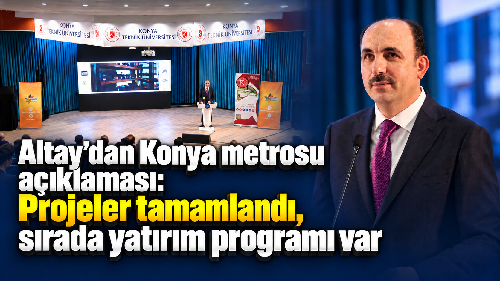 Konya ulaşımında dev hedef! Altay, 120–130 milyar TL’lik metro yatırımını anlattı