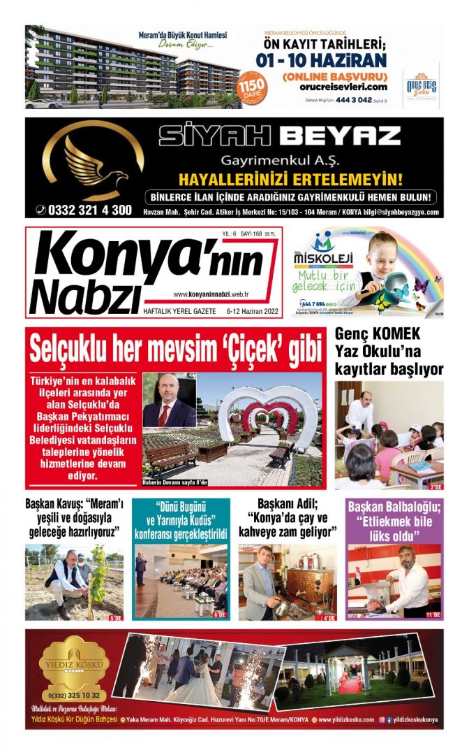 Konya'nın Nabzı Gazetesi 168