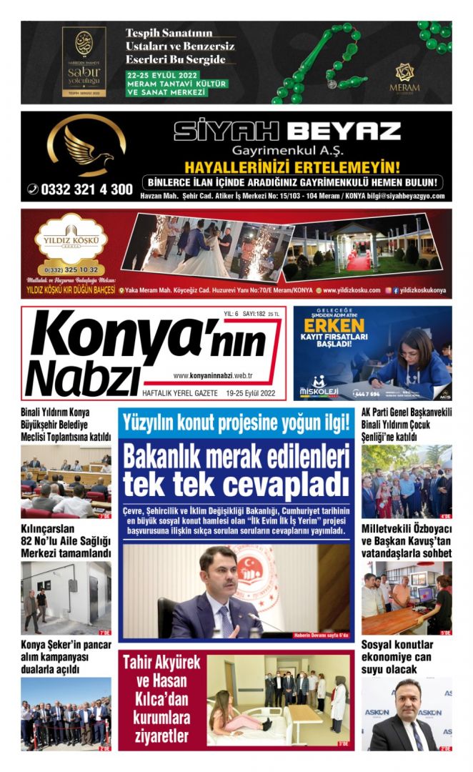 Konya'nın Nabzı Gazetesi -182