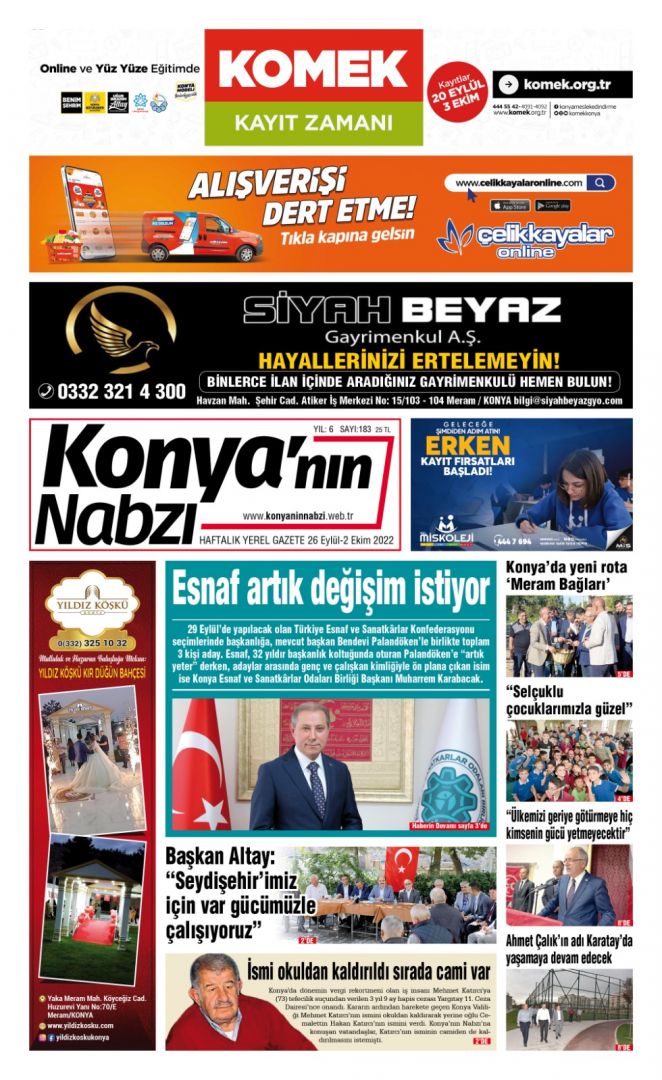 Konya'nın Nabzı Gazetesi -183
