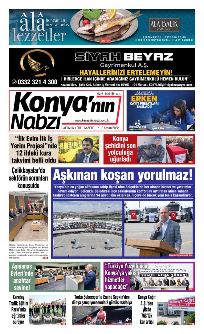 Konya'nın Nabzı Gazetesi -189